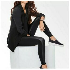 Athleta faux leather front leggings